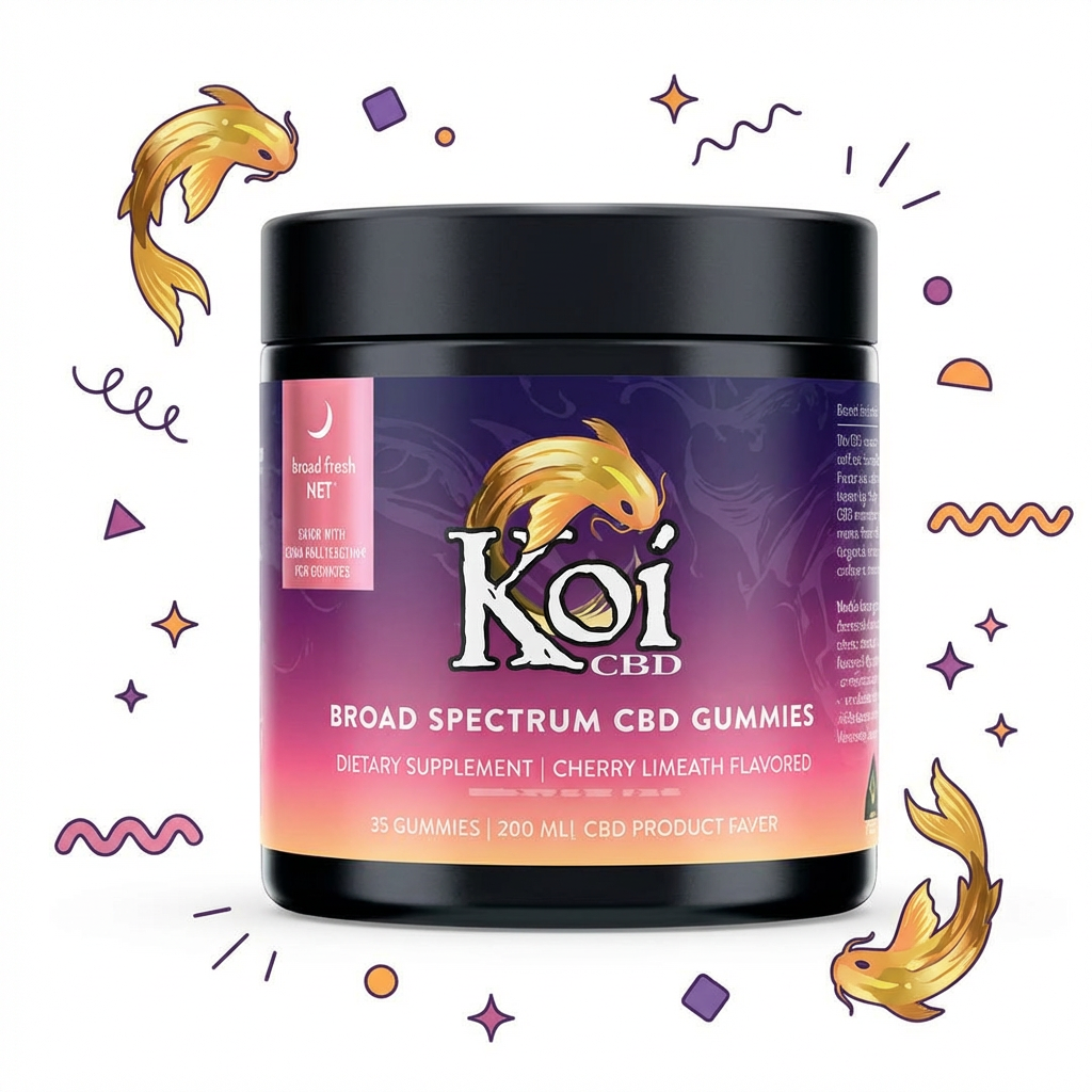 generated-image-2 (6) Koi Sleep Aid CBD Broad Spectrum (Cherry Limeade) Gummies - Image 1