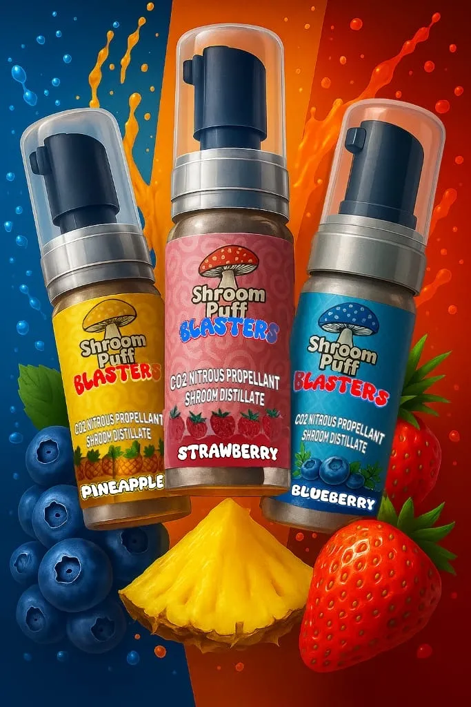 Shroompuff-Blaster.webp ShroomPuff Blasters CO2 Nitrous Propellant Shroom Distillate - Image 1