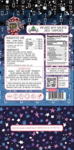 Wasatch Apothecary Baked Bytes Galactic Jack D9 Full Spectrum THC Gummies [ 150mg/30ct] - Image 2