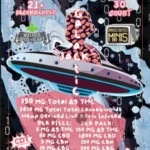 Wasatch Apothecary Baked Bytes Galactic Jack D9 Full Spectrum THC Gummies [ 150mg/30ct]