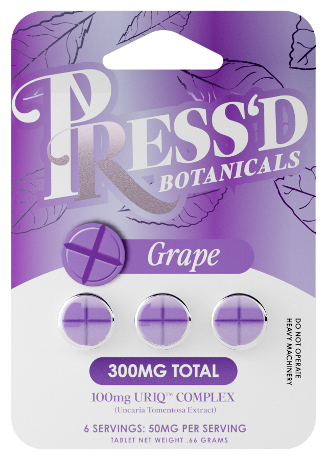 Press’d Botanicals URIQ Complex Tablets 300mg – 3 Pack - Image 3